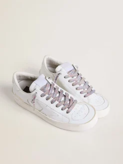 Discount Golden Goose Lurex laces with contrasting black logo multicolor