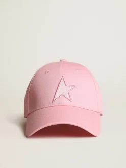 Hot Golden Goose Demos Star Collection baseball cap with tone-on-tone star pink