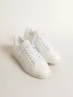 New Golden Goose Purestar Feminino com base vegetal e estrela e talão brancos Tênis 100% vegano