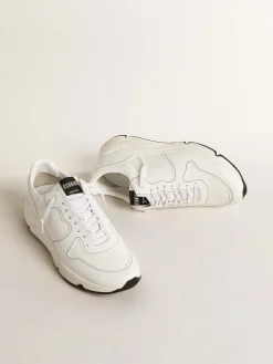 Best Golden Goose Running Sole Masculino com base vegetal e estrela e talão brancos Tênis 100% vegano
