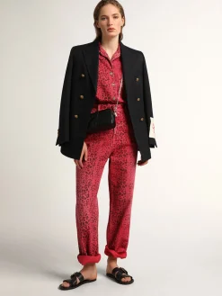 Fashion Golden Goose Sandália rasteira Feminina de couro resinado preto Cabedal em couro resinado preto
