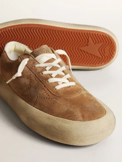 Cheap Golden Goose Sapatos Space-Star masculino de suede cor tabaco Cabedal de suede na cor tabaco
