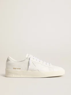 Store Golden Goose Stardan Feminino com base vegetal e estrela e talão brancos Tênis 100% vegano