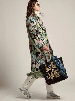Cheap Golden Goose Stardan feminino de couro branco e glitter Cor: branco e prateada