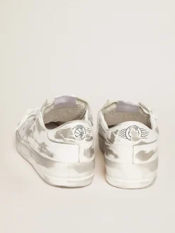 Flash Sale Golden Goose Stardan Masculino branco de couro Cabedal: 100% couro bovino