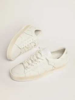 Store Golden Goose Stardan masculino de couro branco Cabedal: 100% couro bovino