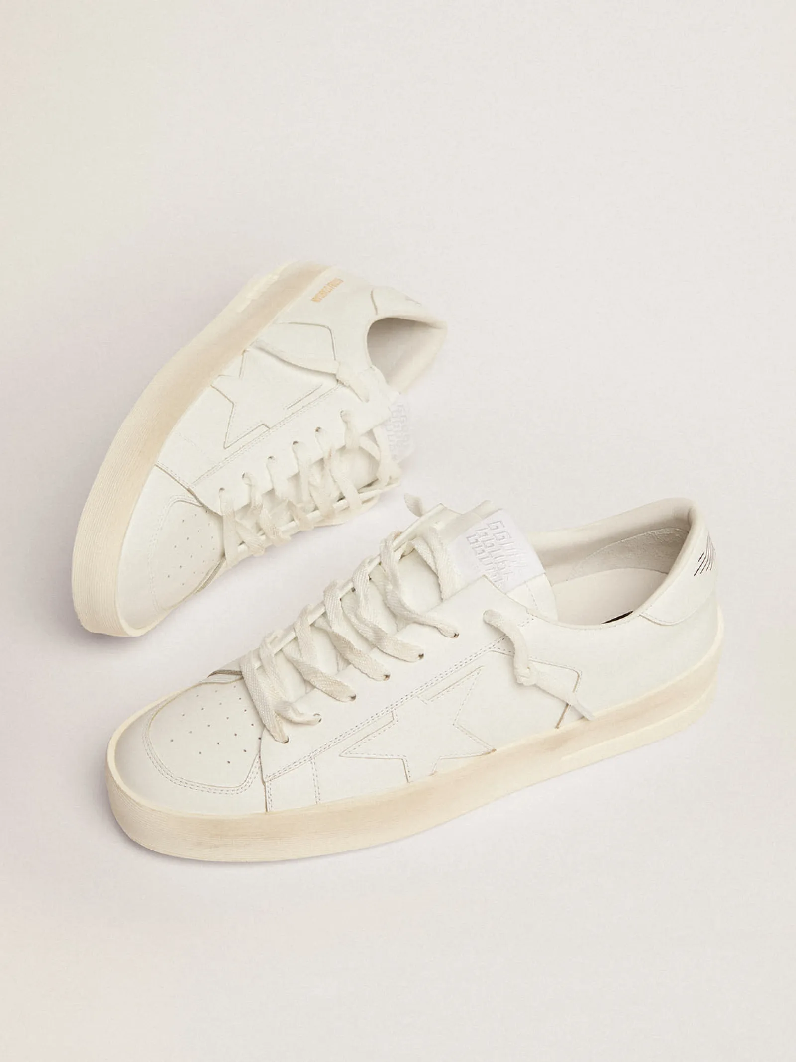 Store Golden Goose Stardan masculino de couro branco Cabedal: 100% couro bovino