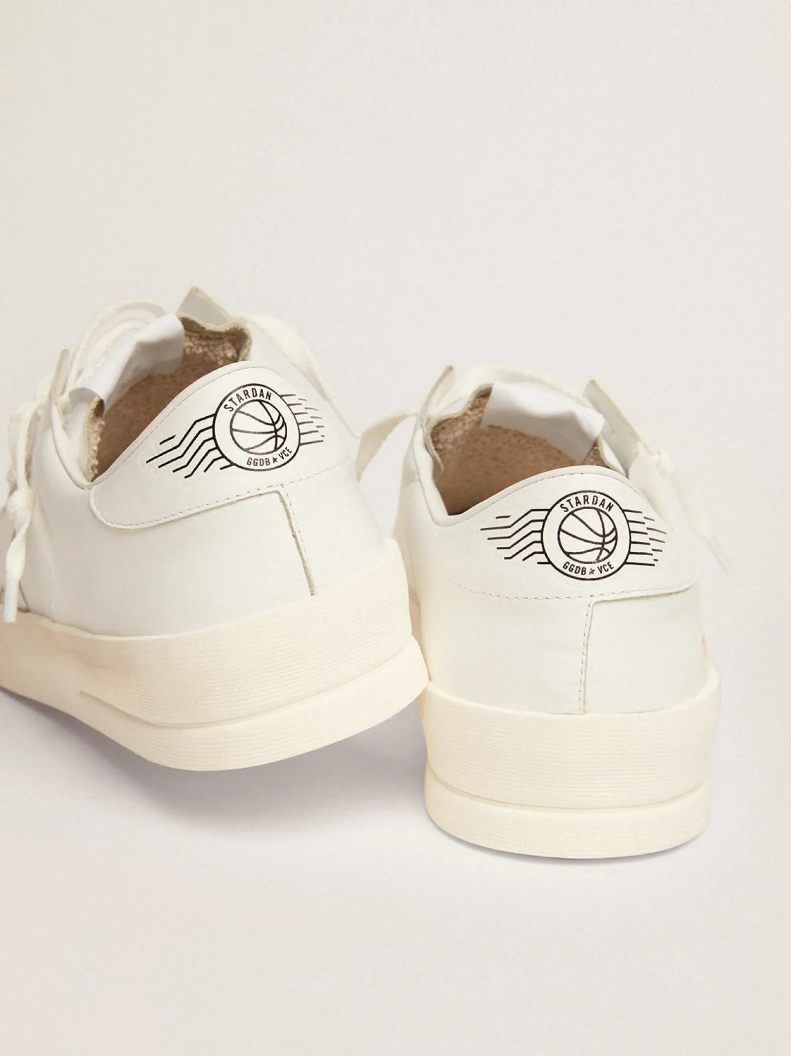 Store Golden Goose Stardan masculino de couro branco Cabedal: 100% couro bovino