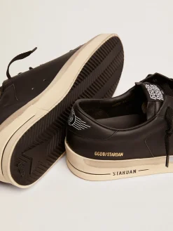 Best Sale Golden Goose Stardan masculino de total black Cabedal: 100% couro bovino