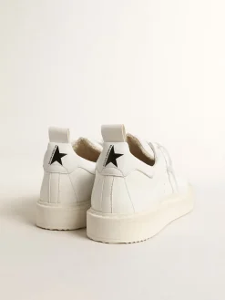 Online Golden Goose Starter Masculino com base vegetal e estrela e talão brancos Tênis 100% vegano