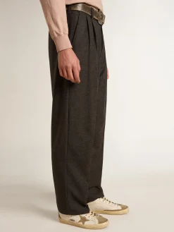 New Golden Goose Super-Star com estrela de suede e talão de couro marrom Cor: branco