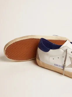 Fashion Golden Goose Super-Star feminino com estrela de suede e talão azul Cabedal: 100% couro bovino