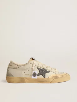 Best Golden Goose Super-Star LTD com estrela de cristais Swarovski pretos Cor: branco