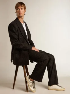 Sale Golden Goose Super-Star LTD com estrela com estampa de crocodilo e talão verde Cor: branco