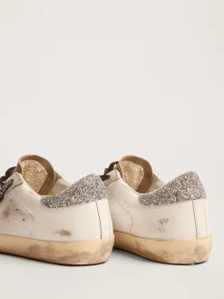 Cheap Golden Goose Super-Star LTD feminino com estampa de leopardo e estrela de cristal Cor: branco