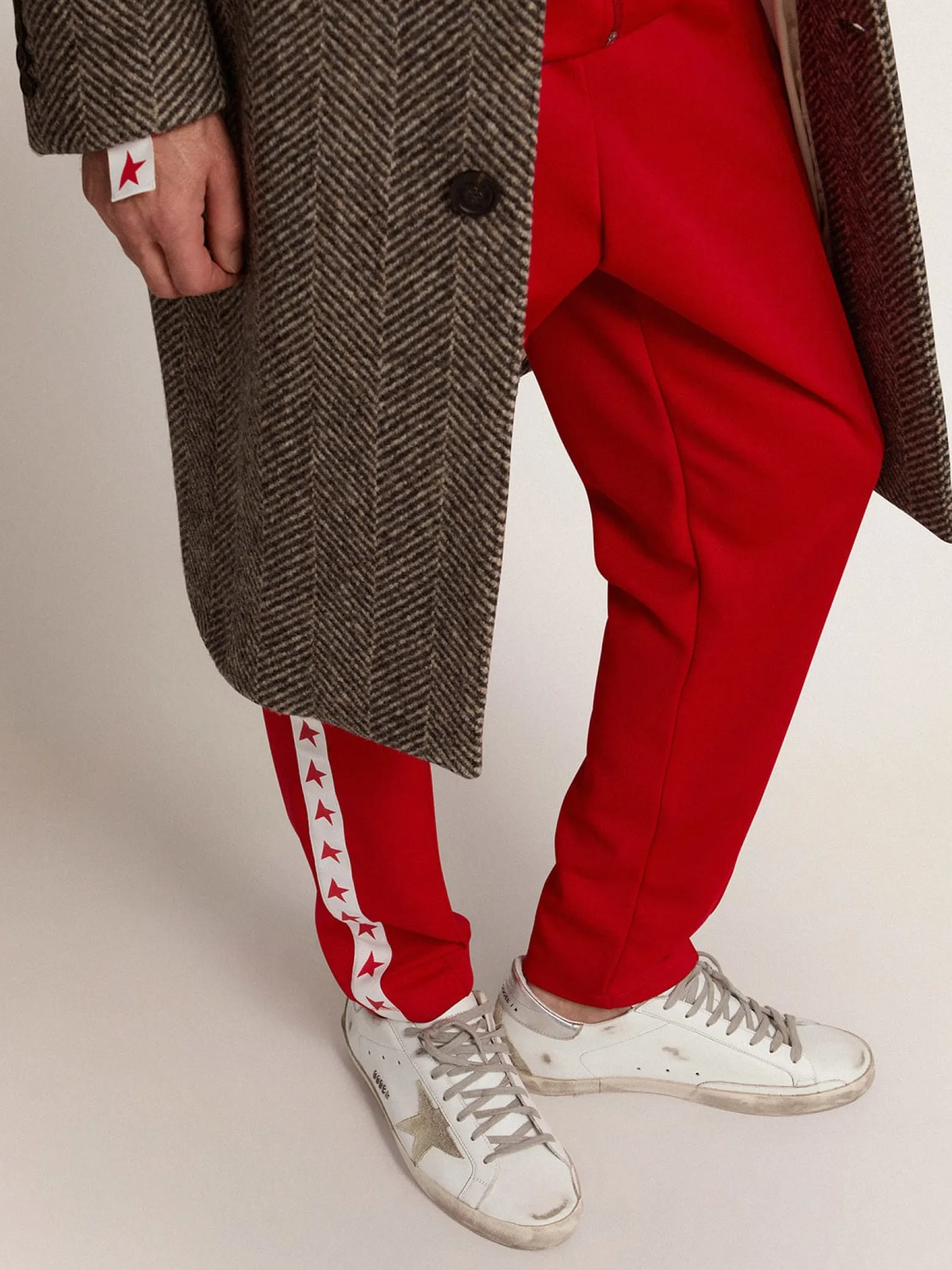 Clearance Golden Goose Super-Star masculino com talão prateado e inscrições Cabedal: 100% couro bovino