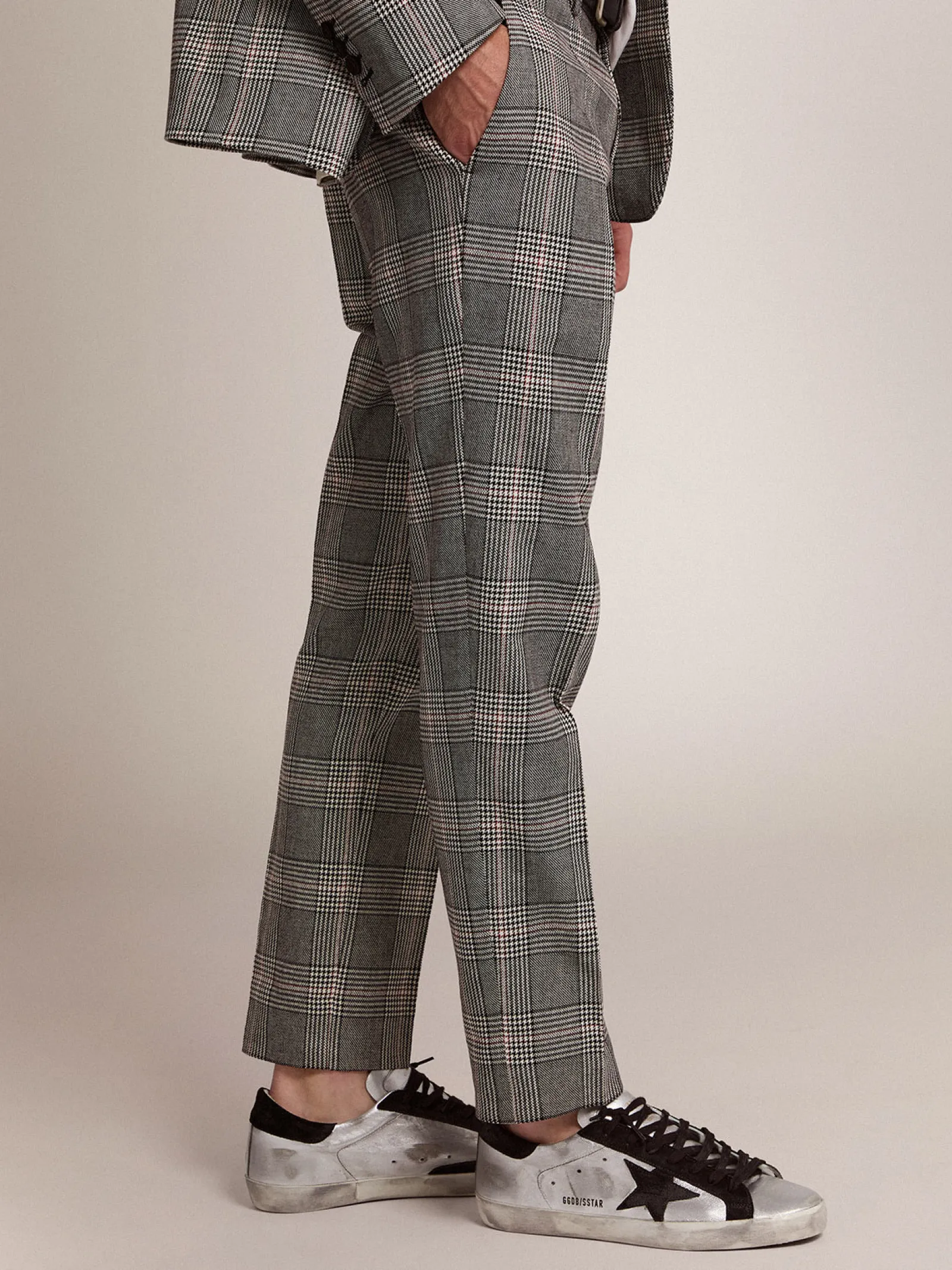 Hot Golden Goose Super-Star masculino de couro prateado Material principal: 80% couro caprino, 20% couro bovino