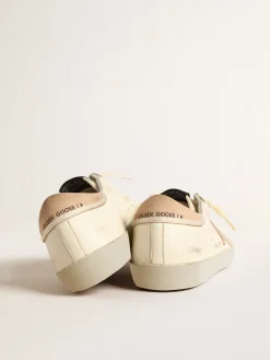 Discount Golden Goose Super-Star Masculino LTD de napa com estrela e talão de suede Cabedal de napa branca
