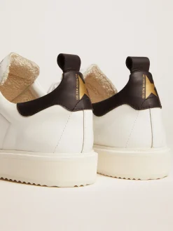 Best Sale Golden Goose Tênis Starter Cabedal de couro