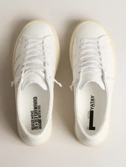 Discount Golden Goose Tênis Yatay Model 1B sustentável com cabedal branco realizado em material biobaseado e Y branco Cabedal branco realizado em Yatay B, material biobaseado derivado de fontes vegetais não alimentares