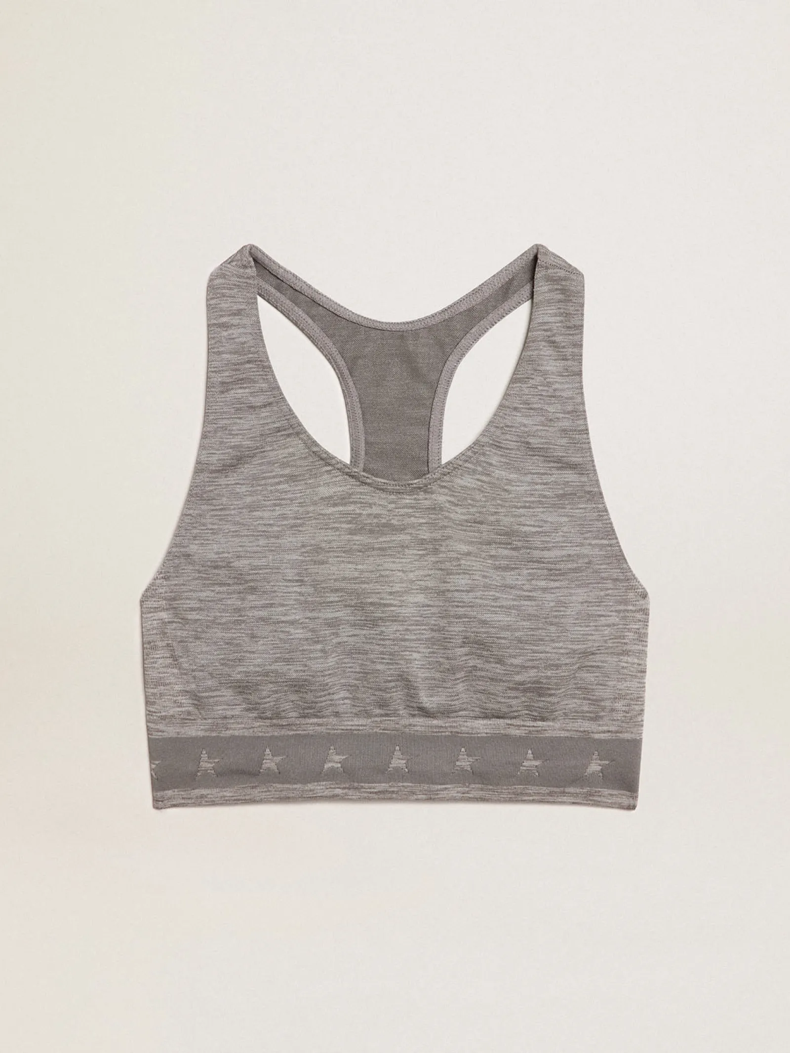 Best Golden Goose Top esportivo cinza mescla Star Collection