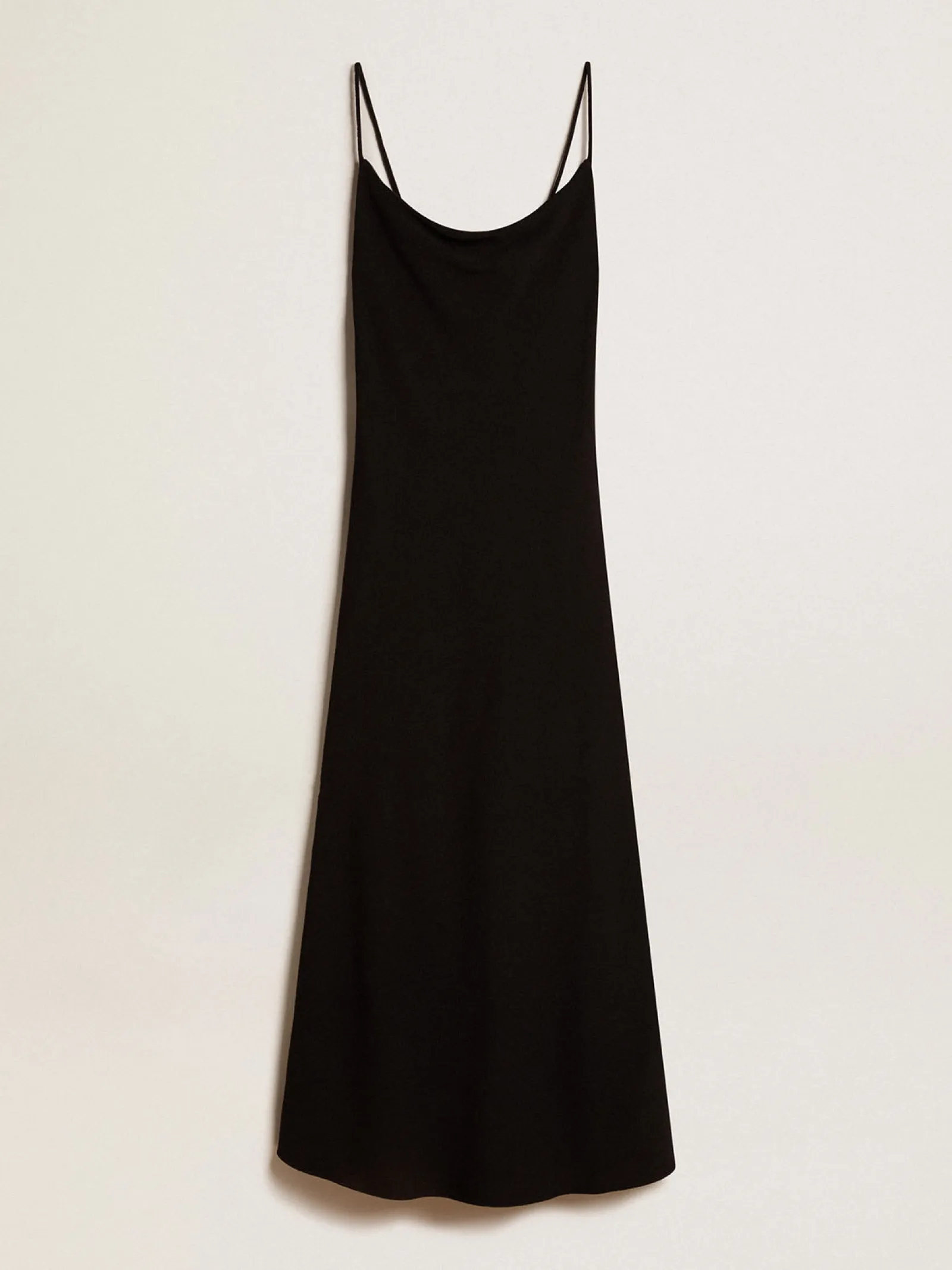 New Golden Goose Vestido slip dress preto Coleção Journey