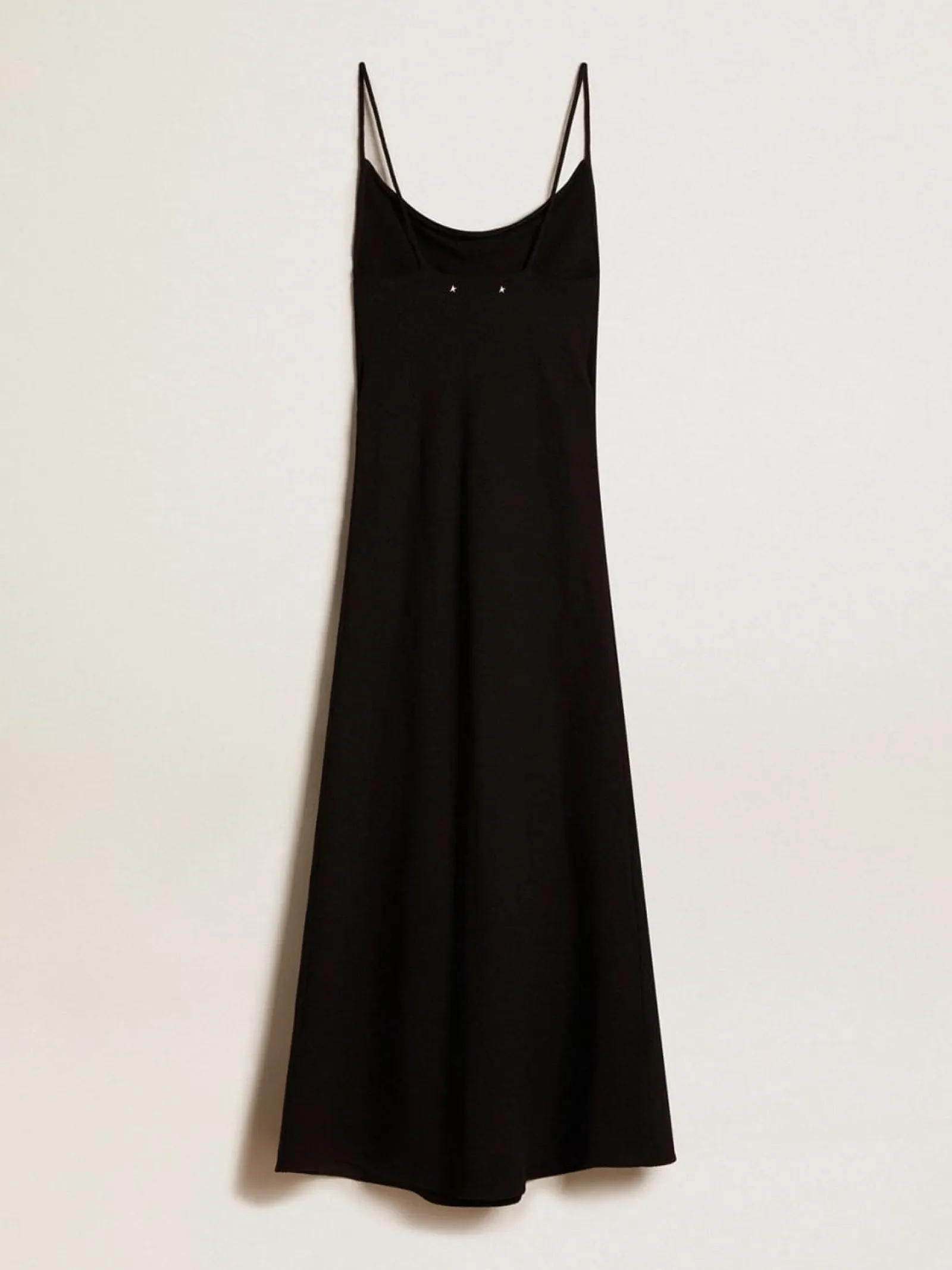 New Golden Goose Vestido slip dress preto Coleção Journey