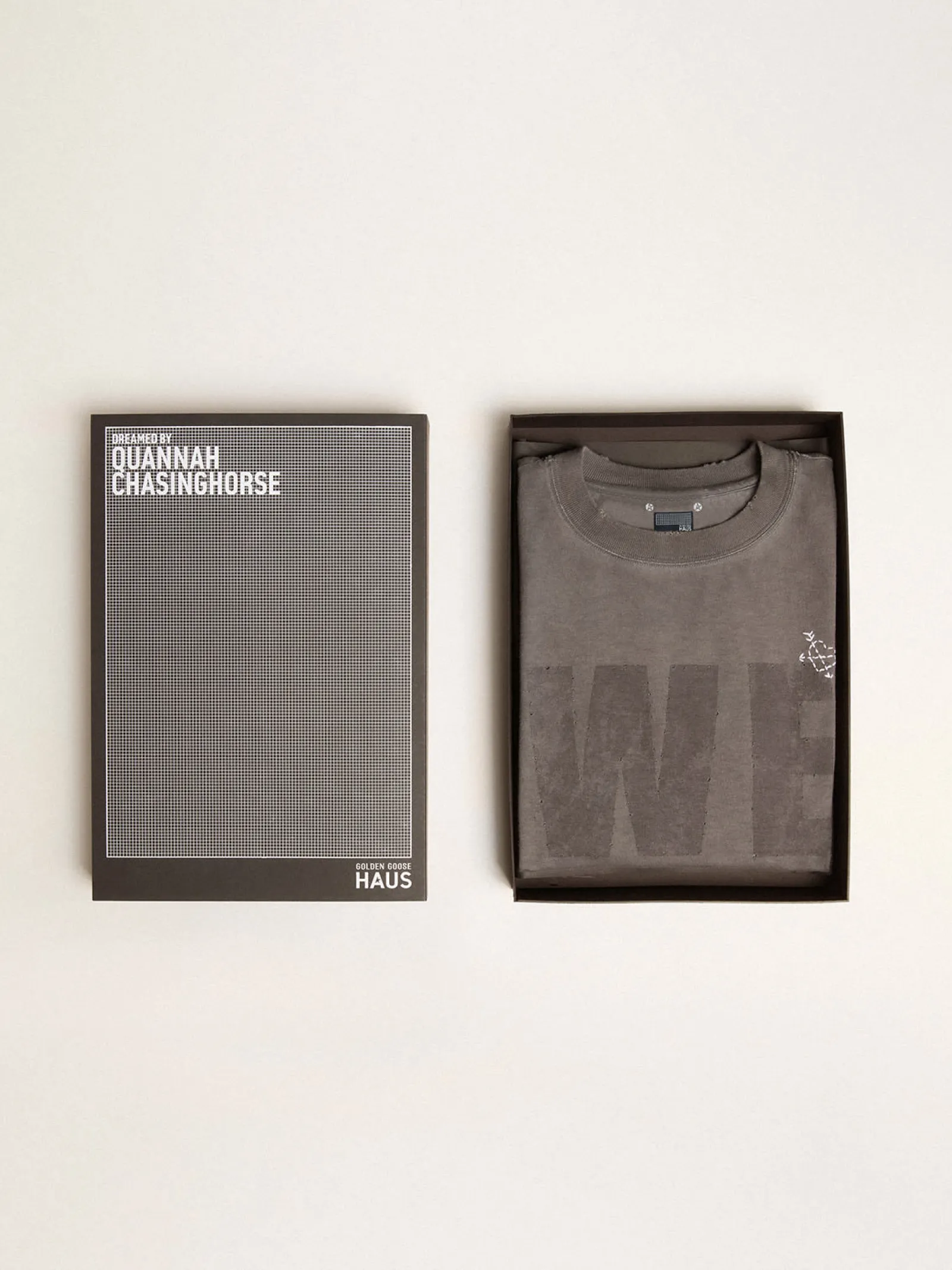 Hot Golden Goose Vestido T-shirt Exclusivo HAUS of Dreamers cor antracite Exclusividade HAUS of Dreamers