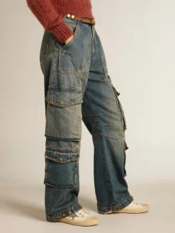 New Golden Goose V-Star de couro branco com estrela de glitter platinado Cor: branco